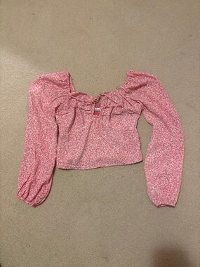Abercrombie & Fitch Long Sleeve Crop Top